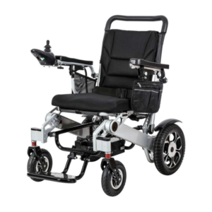 TOPMEDI TEW216 Long Range Folding Electric Wheelchair with Armrest Bag