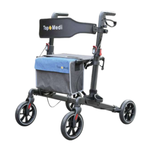 TOPMEDI TWA9721L One-Click Double Folding Aluminium Rollator